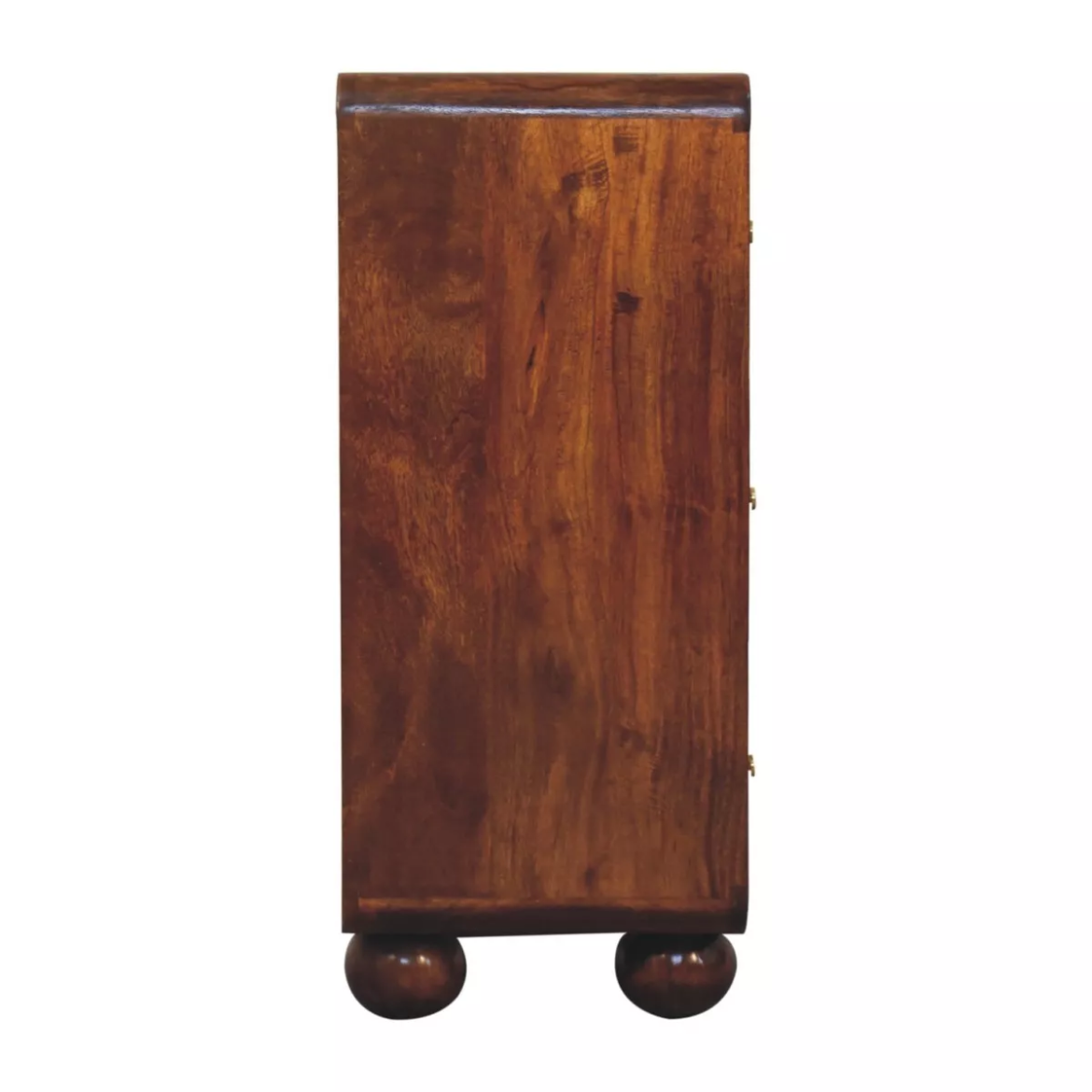Nordic Style Chest Of Drawers - Chestnut & Rattan 3 Drawer Storage Chest Unit-Made to order