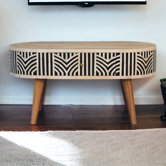 Embracing Simplicity and Elegance: The Nordic Style Mango Wood Coffee Table- Edessa