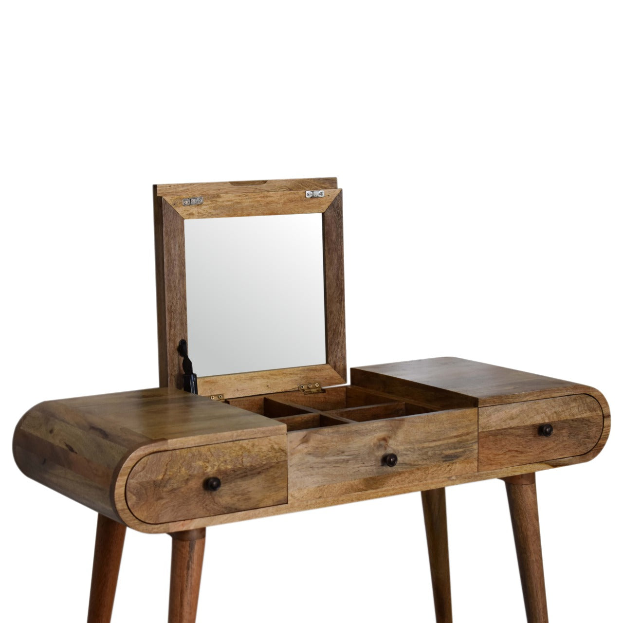 Nordic Style Oak-ish Round Dressing Table