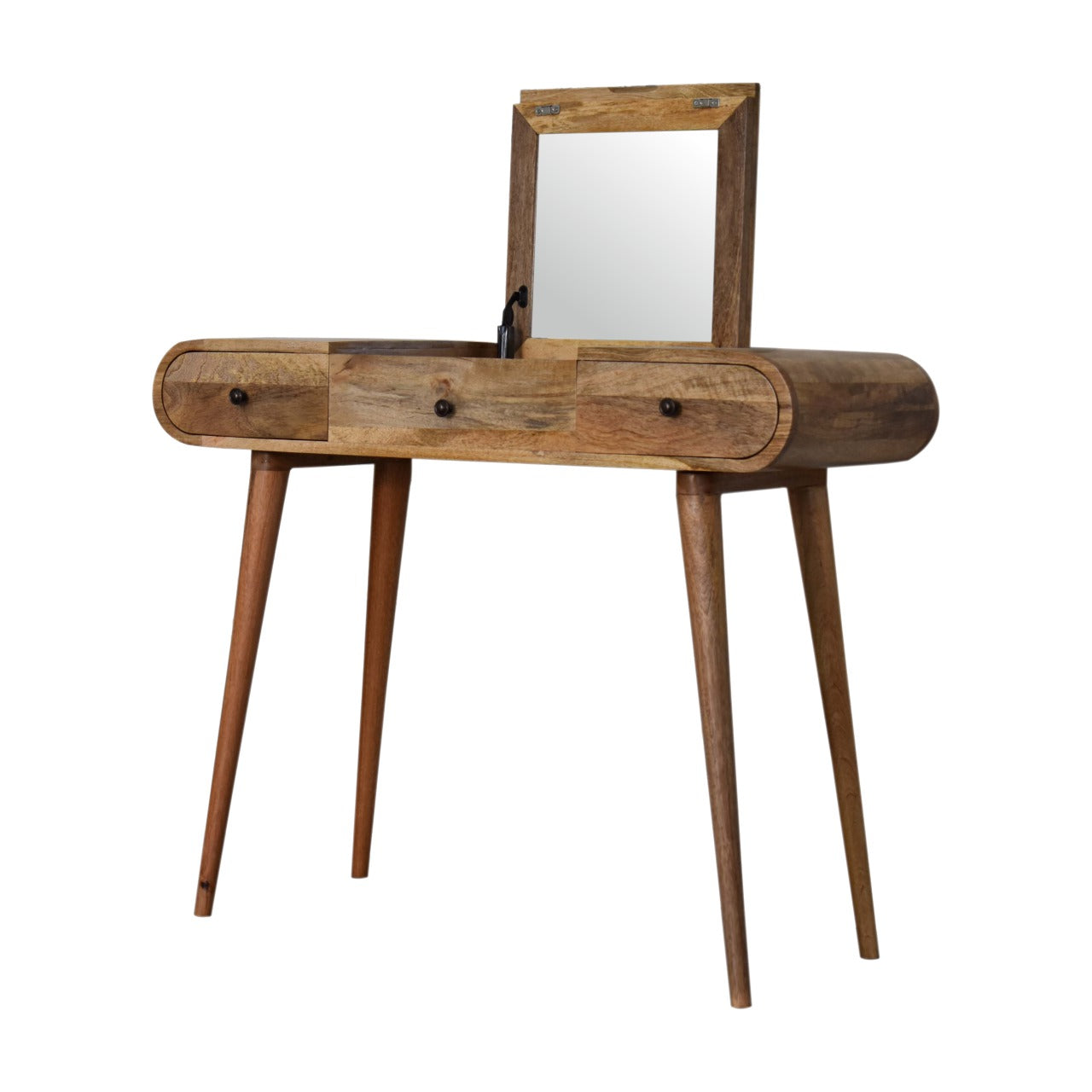 Nordic Style Oak-ish Round Dressing Table