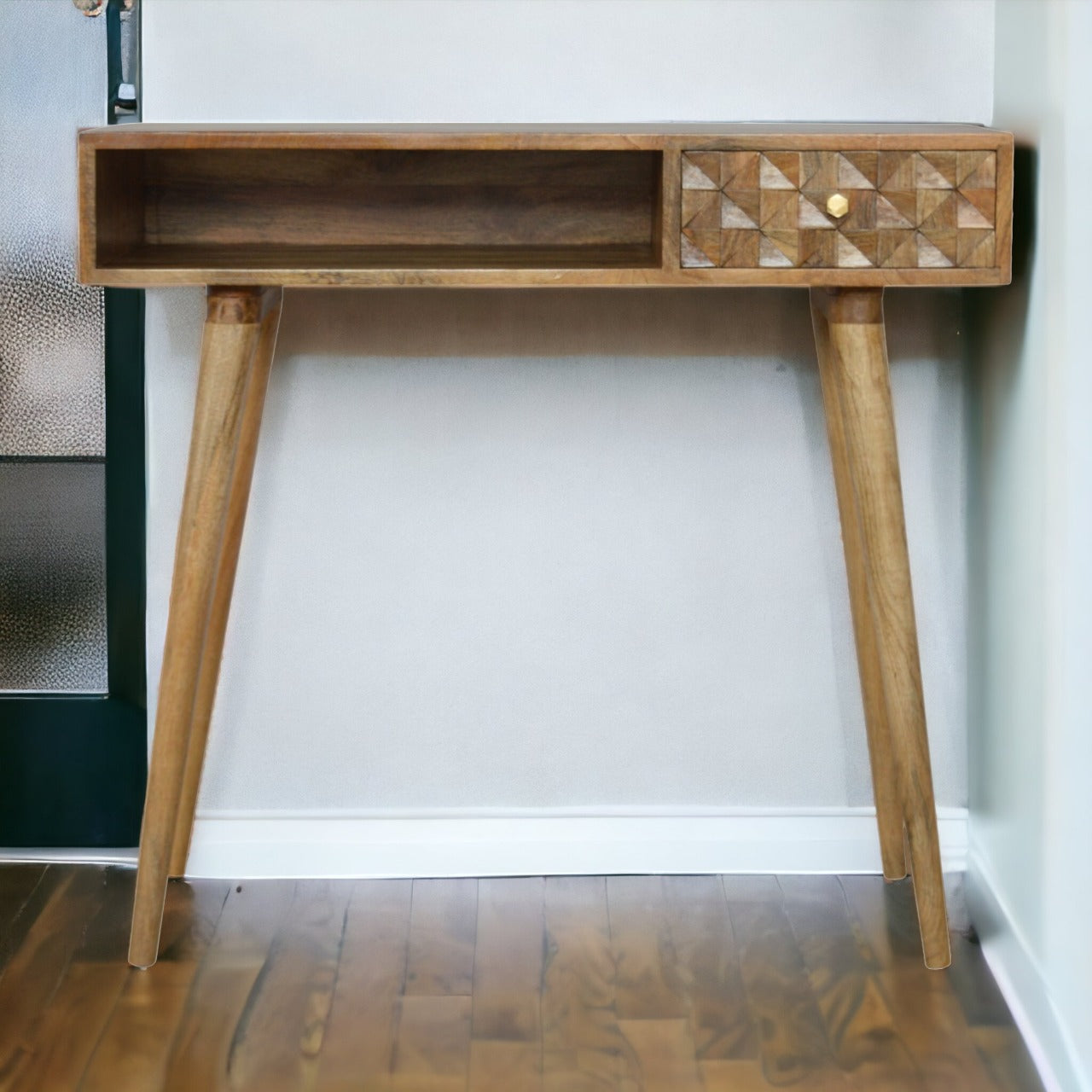 Diamond Carved Writing Desk